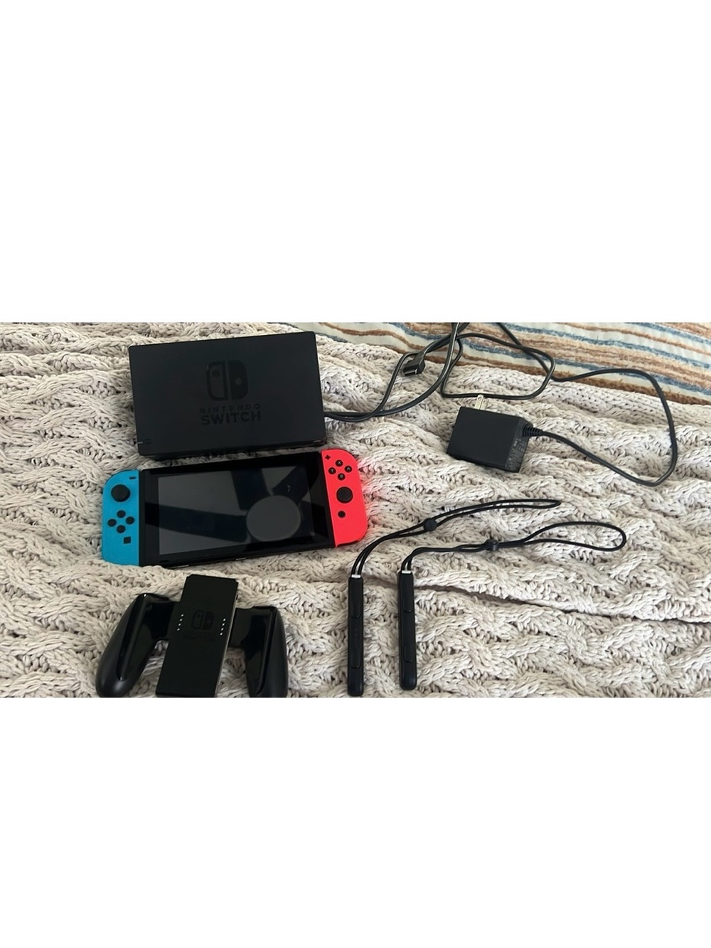 Nintendo Switch with Neon Blue & Neon Red Joy‑Con Controllers